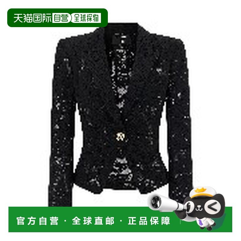 1h可退 潮奢 Balmain 巴尔曼 女士 蕾丝西装外套 FF1SG230CG08