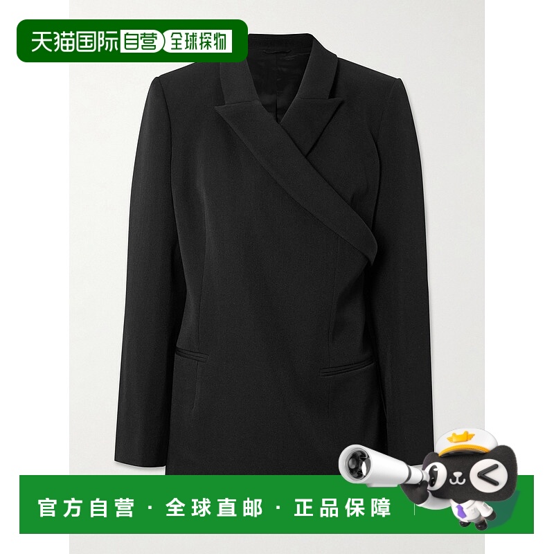 1h可退 潮奢 calvin klein 女士 Mia 不对称羊毛西装外套 LV0VY00