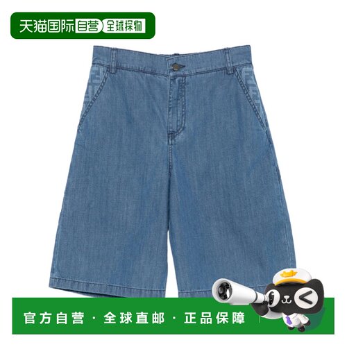 1h可退 FENDI 男童牛仔裤 JMF584AVWIF0QG0 SS2026 蓝色 logo牛仔
