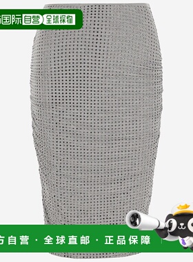 PINKO 女士半身裙 104454A2B4I42 AW2024 灰色包臀裙