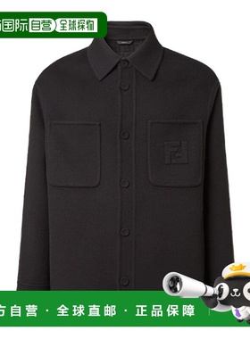 FENDI 男士衬衫 FW1500AVIXF1FL8 AW2025 黑色 GIUBBINI