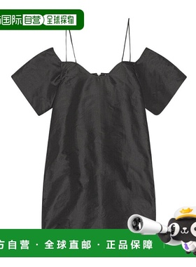 GANNI 女士半身裙 F7737099 SS2023 黑色 Taffeta dress