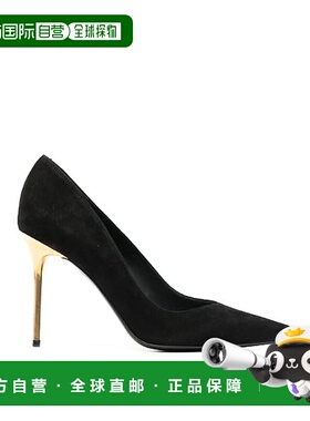 BALMAIN 女士休闲鞋 CN1UA517LCMK0PA AW2024 黑色 Court Shoes