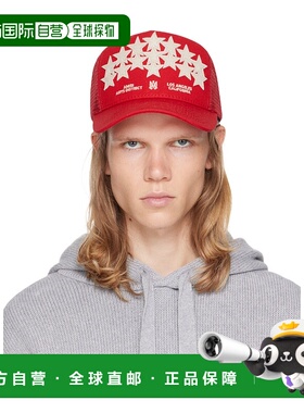 AMIRI 男士帽子 AMHATR1010RED AW2024 花色 图案贴花棒球帽