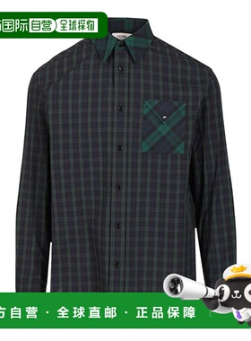 CELINE 男士衬衫 RC0BH144607NG SS2026 绿色 RELAXED SHIRT TART