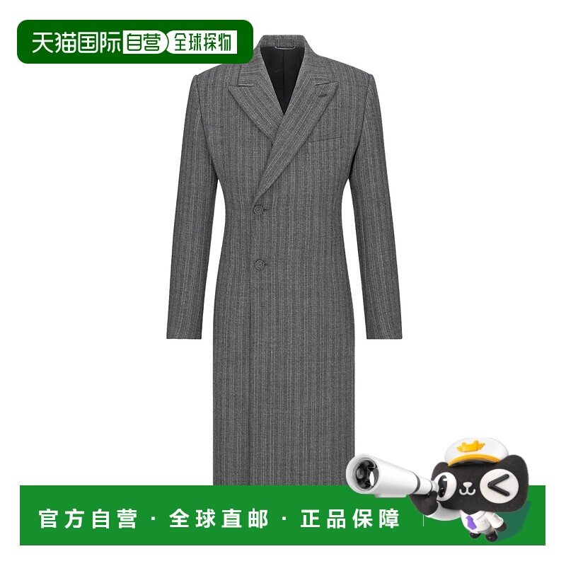 1h可退 DIOR 男士外套 443C353A6273C880 AW2024 黑色 条纹长袖大