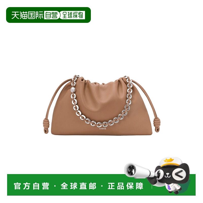 1h可退 LOEWE 女士斜挎包 A411FPDX449579 AW2025 棕色 大号Flame