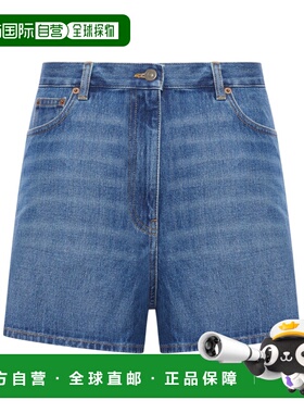 VALENTINO 女士牛仔裤 BDD28S9Y8558 SS2026 蓝色 腰带环牛仔短裤