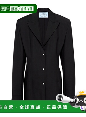 PRADA 女士西服 P564OH1P3ZSOOOF0002 CO 黑色 单排扣西装外套
