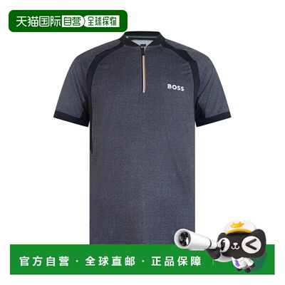 BOSS 男士POLO衫 50549498001 AW2026 灰色 Technical fabric sho
