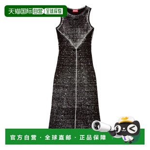 AW2025 A188810IKCL9XX 黑色 Midi Made DIESEL Dress 女士连衣裙