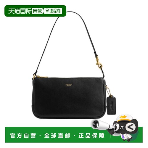 COACH 女士单肩包 CCC41B4BK AW2025 黑色 Plaza 单肩包蔻驰