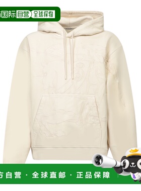 BURBERRY 男士卫衣 8099562C1409WHITE AW2024 米白色帽衫