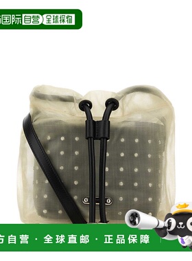 1h可退 潮奢 mcqueen 亚历山大 麦昆 女士 网状薄纱斜挎包 804433