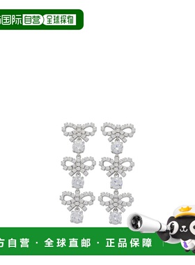 1h可退 潮奢 Self-Portrait 女士 bows 耳环 PF25612ESLSILVER