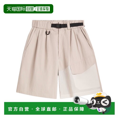 Y-3 男士短裤 KS5229LBROWN SS2026 浅棕色 BELTE【付后1h可退】