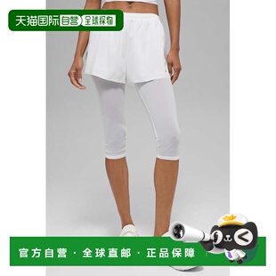 alo yoga 开衩纯色二合一透气 跑步短裤 女款w6498r七分裤紧身裤