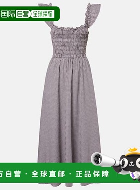 1h可退 潮奢 FAITHFULL THE BRAND 女士 Eudora 方格棉布棉混纺长