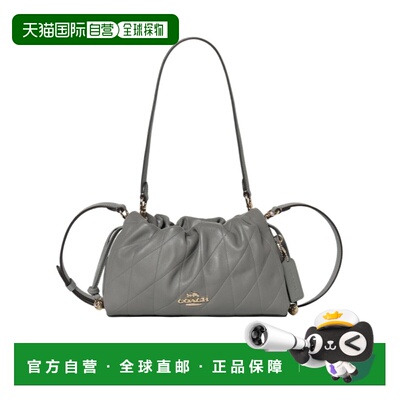 COACH 女士斜挎包 CCZ54IMSLA AW2025 灰色 Faye 绗缝单肩包