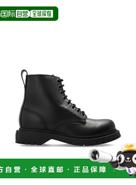 GIVENCHY 男士靴子 BH604VH1WC001 AW2025 黑色 Lace Up Boots