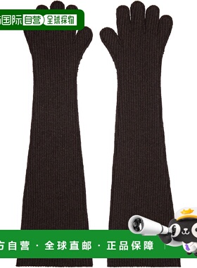 1h可退 潮奢 Marni 玛尼 女士 棕色 Oversized 手套 GNMC0036A1UF