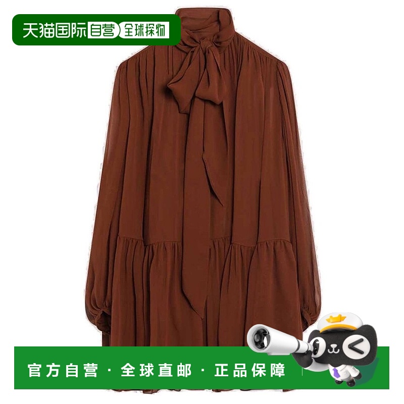 1h可退 潮奢 Saint Laurent 圣罗兰 女士 Lavalliere 荷葉邊長袖