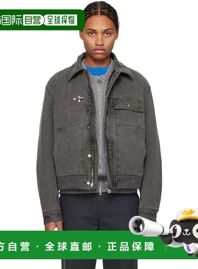 1h可退 潮奢 Solid Homme 男士 灰色 Garment Dyeing Loop 夹克 S