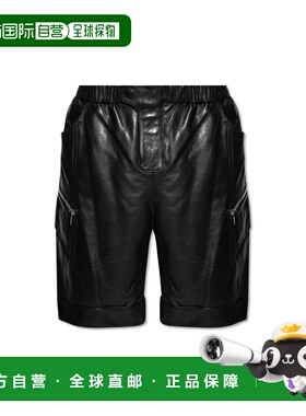 BALMAIN 女士短裤 FH1QA025LD630PA AW2025 黑色 松紧腰身短裤