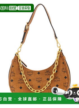 MCM 女士斜挎包 MWHFATA02CO AW2025 棕色 Aren Crescent Hobo Sh