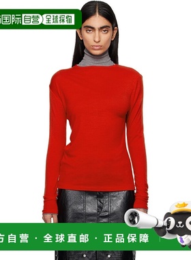 1h可退 潮奢 AURALEE 女士 红色 Amunzen 毛衣 A24AP03NJ针织衫