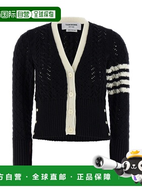 1h可退 潮奢 Thom Browne 汤姆 布朗 女士 黑色 Cable Pointelle