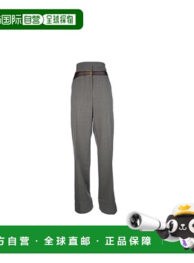 PRADA 女士休闲裤 P242J16NOF0572 SS2025 灰色 PANTALONI喇叭裤