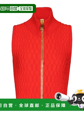 BALMAIN 女士马甲 FF0AB203KJ033CL AW2025 红色 Cropped Sleevel