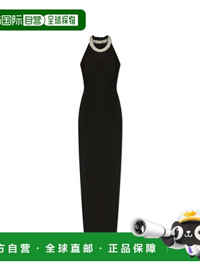 BALMAIN 女士连衣裙 EF1RO145PC75EAW SS2025 黑色 无袖连衣裙