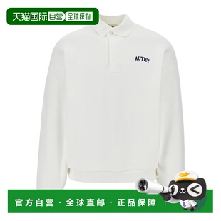 AUTRY 男士T恤 SWPX034W SS2026 白色 COLLEGE POLO SWEATSHIRT U