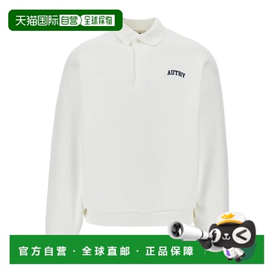 AUTRY 男士T恤 SWPX034W SS2026 白色 COLLEGE POLO SWEATSHIRT U