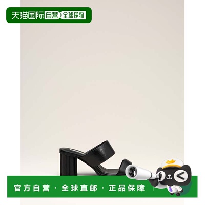 Ami Paris 女士高跟鞋 FSV908AL0095001 SS2025 黑色凉鞋