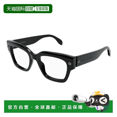 1h可退 潮奢 mcqueen 亚历山大 麦昆 男士 徽标平光镜 AM0411O