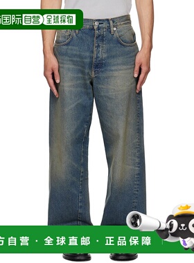 1h可退 潮奢 Tom Ford 汤姆 福特 男士 蓝色 Wide Twist 牛仔裤