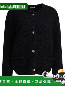 CELINE 女士针织衫 RV0ZX117038NO SS2026  Knitwear黑色开衫