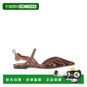 女士凉鞋 Colibri 8J8463AOTPF1TPH FENDI AW2025 棕色 Lite 平底