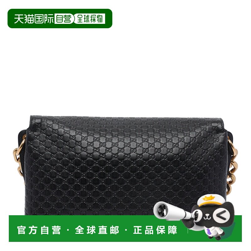 GUCCI 女士单肩包 857622AAF1I1000 SS2026 黑色 中号链条肩包