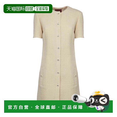 GUCCI 女士连衣裙 827310ZASX29208 AW2025 米白色 TEXTURED WOOL
