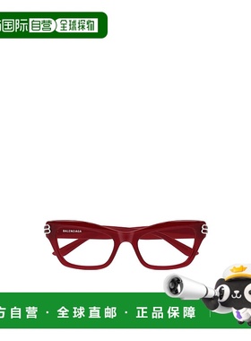 BALENCIAGA 女士眼镜 BB0435O005 AW2025 红色 几何平光镜