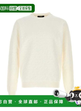 FENDI 男士针织衫 FZX091AUW0F0QA0  AW2025白色毛衣