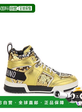 1h可退 MOSCHINO 女士运动鞋 MA15604G1IM96 AW2024 金色 Sequin