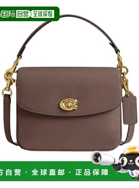 COACH 女士斜挎包 CV437B4CBD AW2024 棕色 Cassie 19链条斜挎包