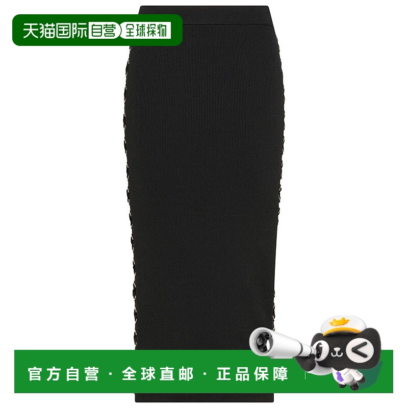 1h可退 MICHAEL KORS 女士半身裙 MT470E45ZV001 AW2024 黑色