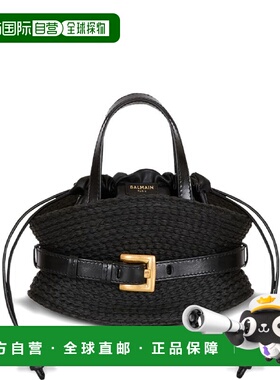 BALMAIN 女士手提包 GN1DP017TFRF0PA SS2026 黑色 'Shuffle mini