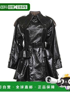 CHLOÉ 女士大衣 CH25WMA52191001 AW2025 黑色 Black linen trenc